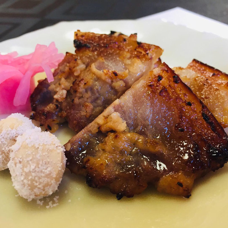 地元の猪の味噌漬け焼き(食彩工房せとやま )