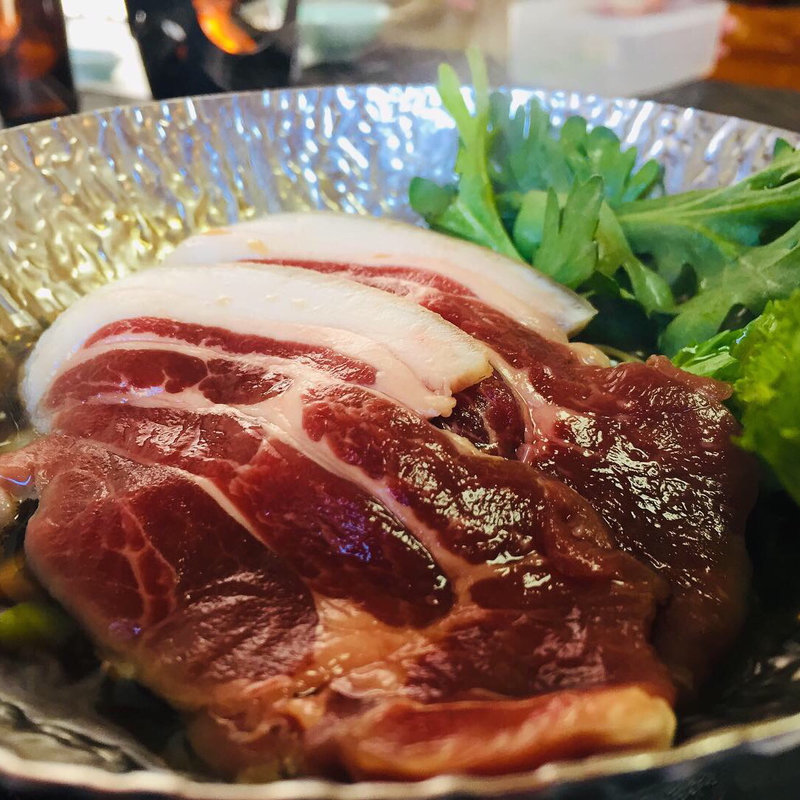 地元の猪のすき焼き(食彩工房せとやま )