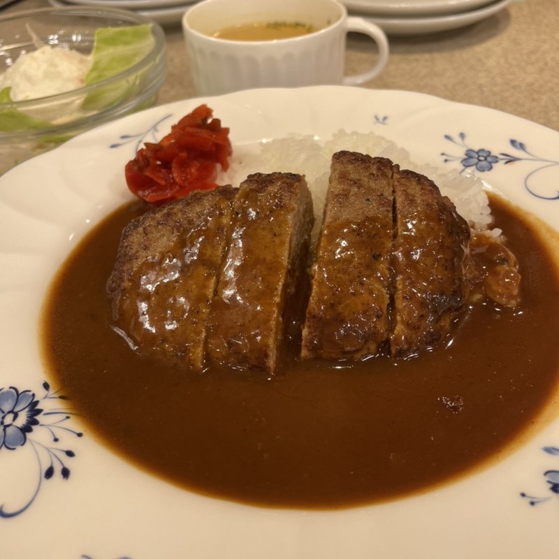 カツカレー　　本日のランチセットメニュー(オクムラ珈琲専門店 )