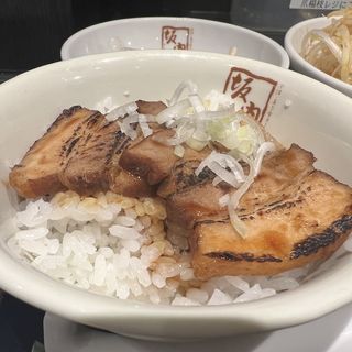 ミニ炙り焼豚ご飯(喜多方ラーメン坂内 内幸町ガード下店)