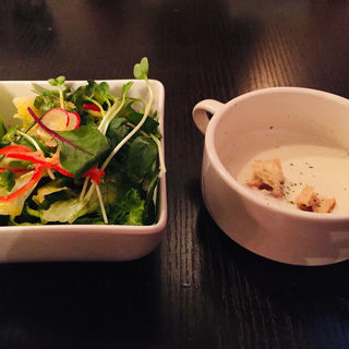 ランチサラダ & じゃがいものポタージュ(SOUL MASTER'S CAFE （ソウルマスターズカフェ）)