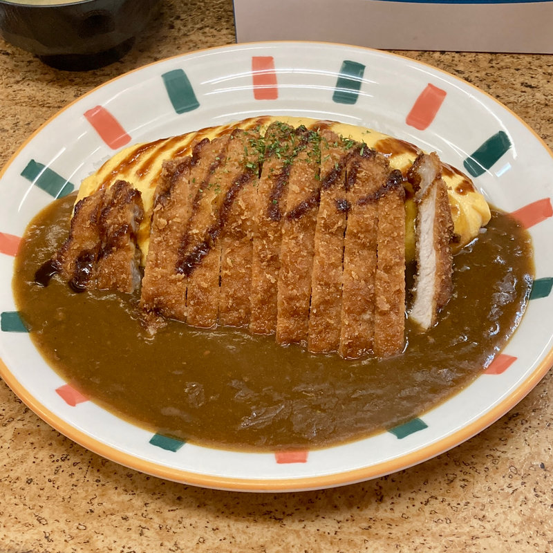 とんかつカレーオムライス汁付(たまごのちから)