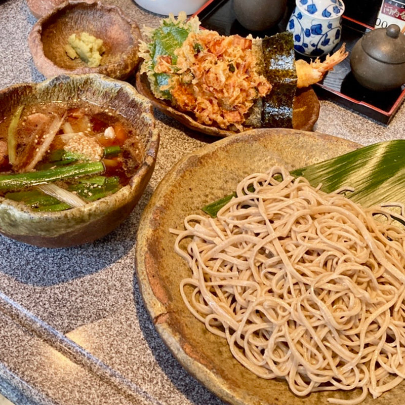 天鴨汁ざる(手打ち蕎麦 星（あかり）)