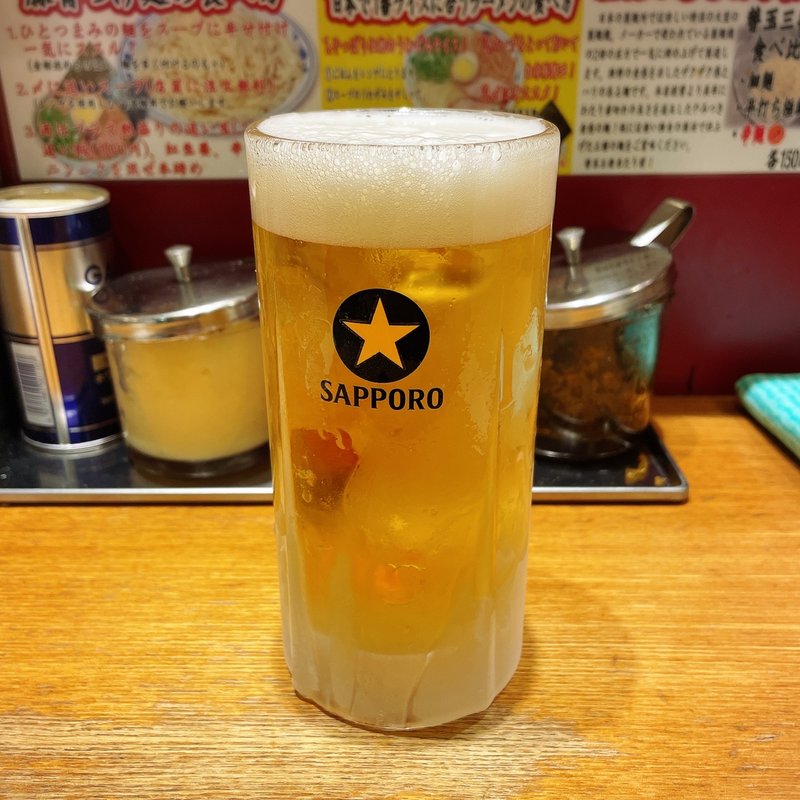 生ビール(らあめん渋英)