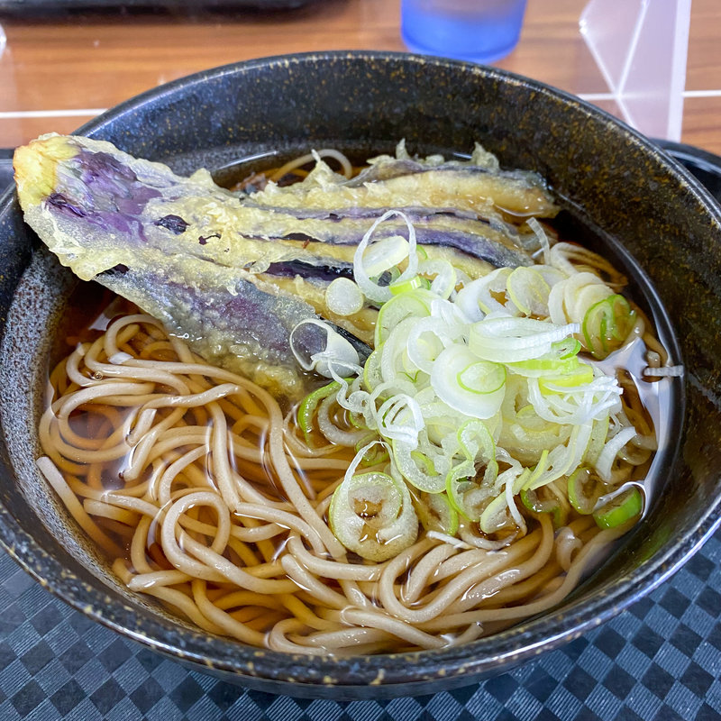 なす天そば(かしわや 三軒茶屋店)