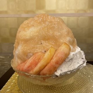 桃と粒あんマスカルポーネ(茶寮億万)