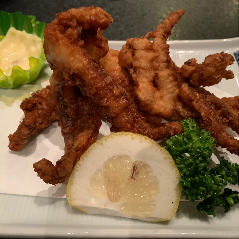 からみつくイカ下足揚げ(大衆酒場 金魚 )