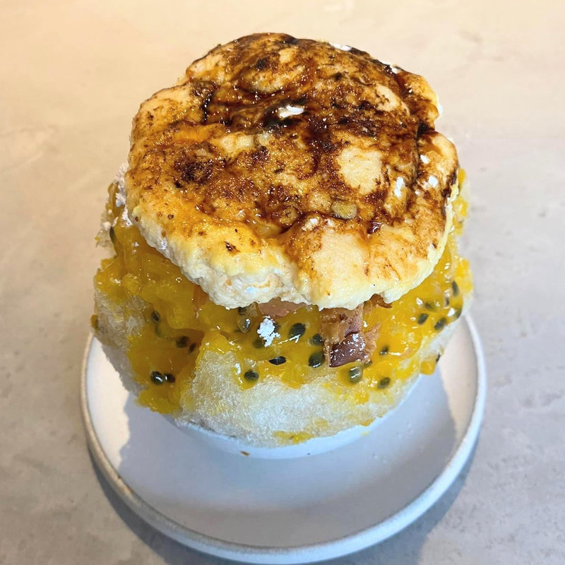 シブーストのキャラメリゼ(あずきとこおり)