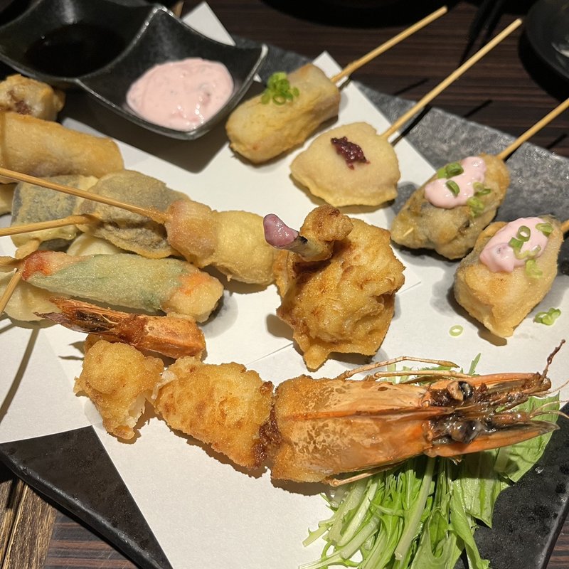 串揚げ盛り合わせ(潜裏)