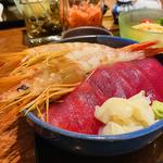 海老とマグロ丼(四季の味 さくれ )