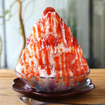 赤いミニトマトのかき氷(麻布野菜菓子 銀座店)