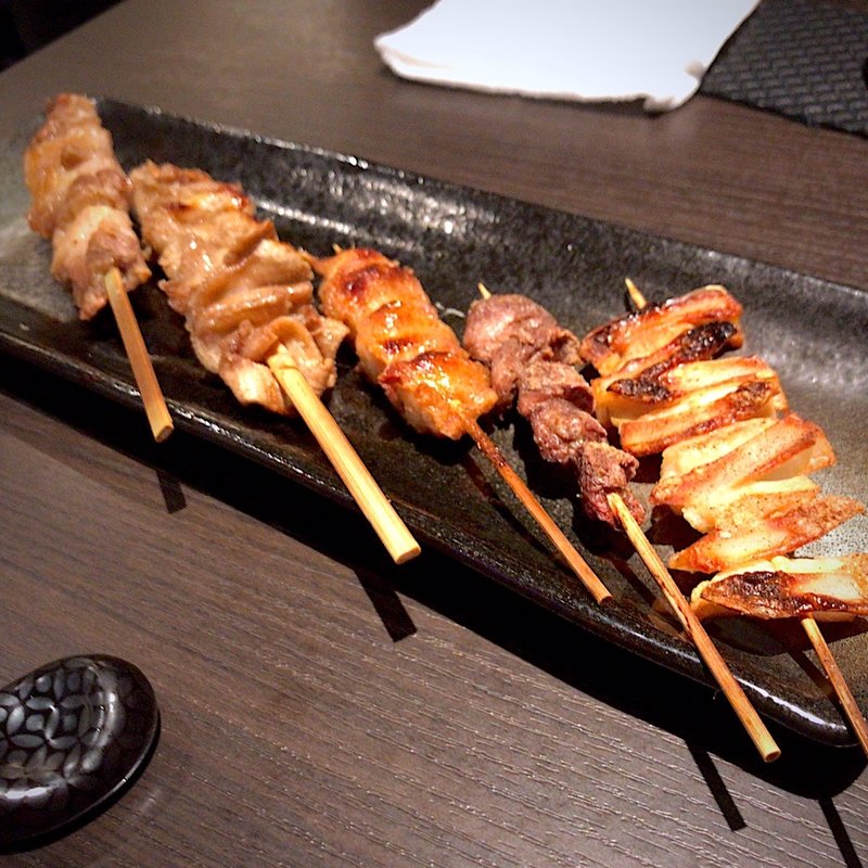 焼き鳥5種盛り(東北の郷土料理 笑美酔 ～えびす～ 国分町店)