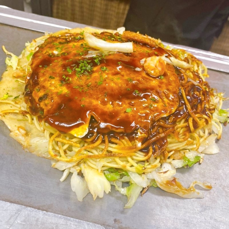 お好み焼き（肉玉そば）(貴家。 （たかや）)