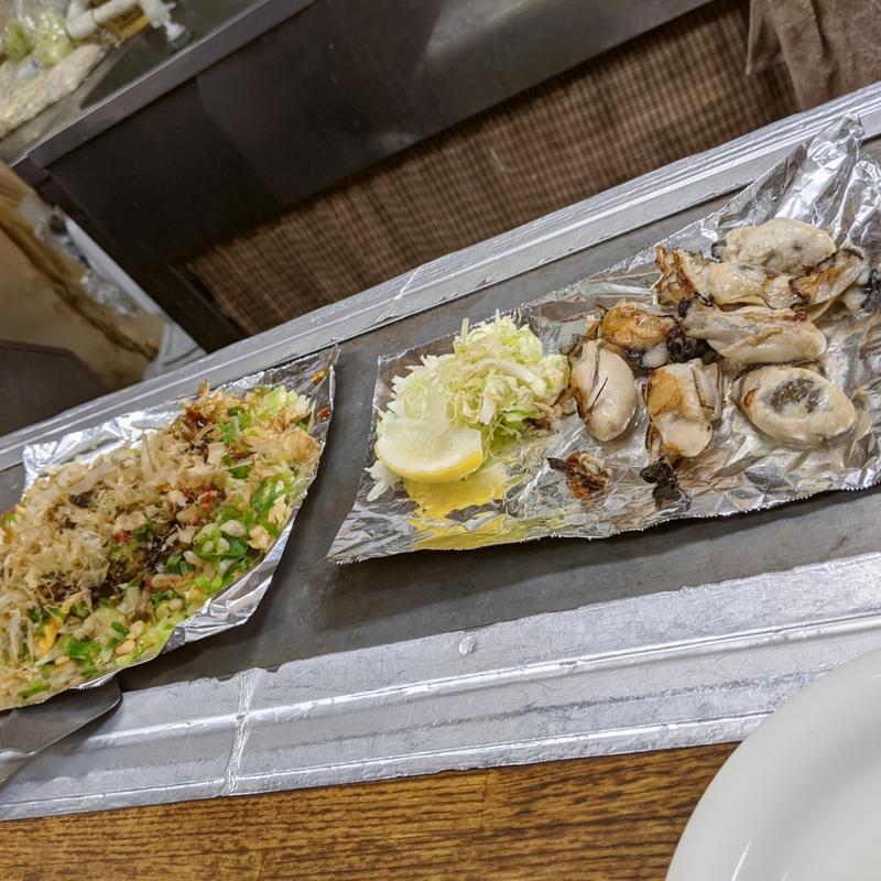 鉄板焼き牡蠣(貴家。 （たかや）)