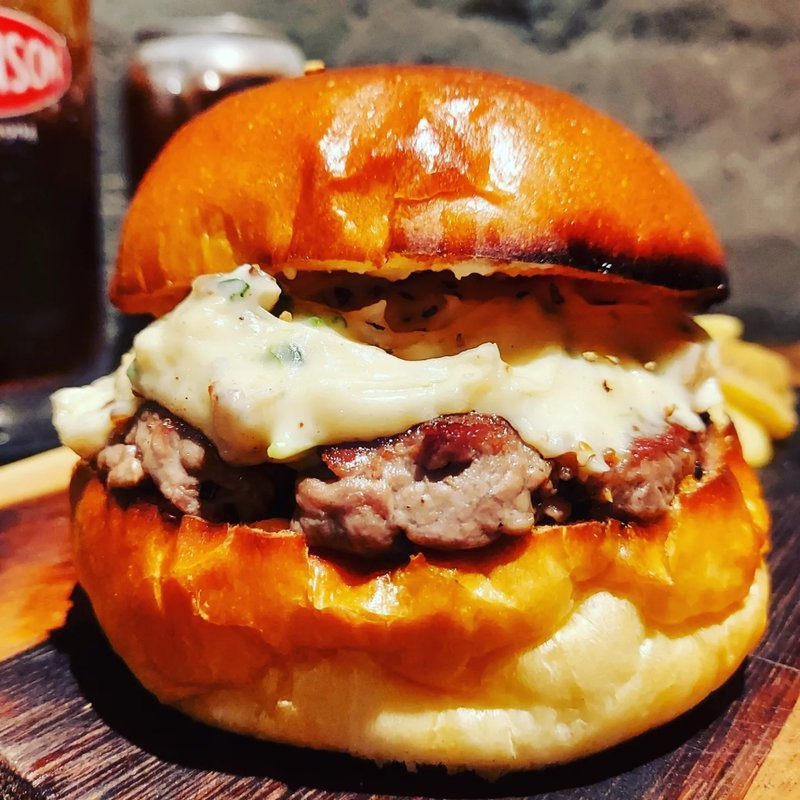 クリームスピナッチバーガー(BURGER STAND WAREHOUSE)