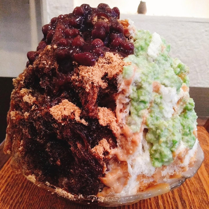 黒蜜きなこ金時&塩麹ずんだミルク(かき氷Ryan )