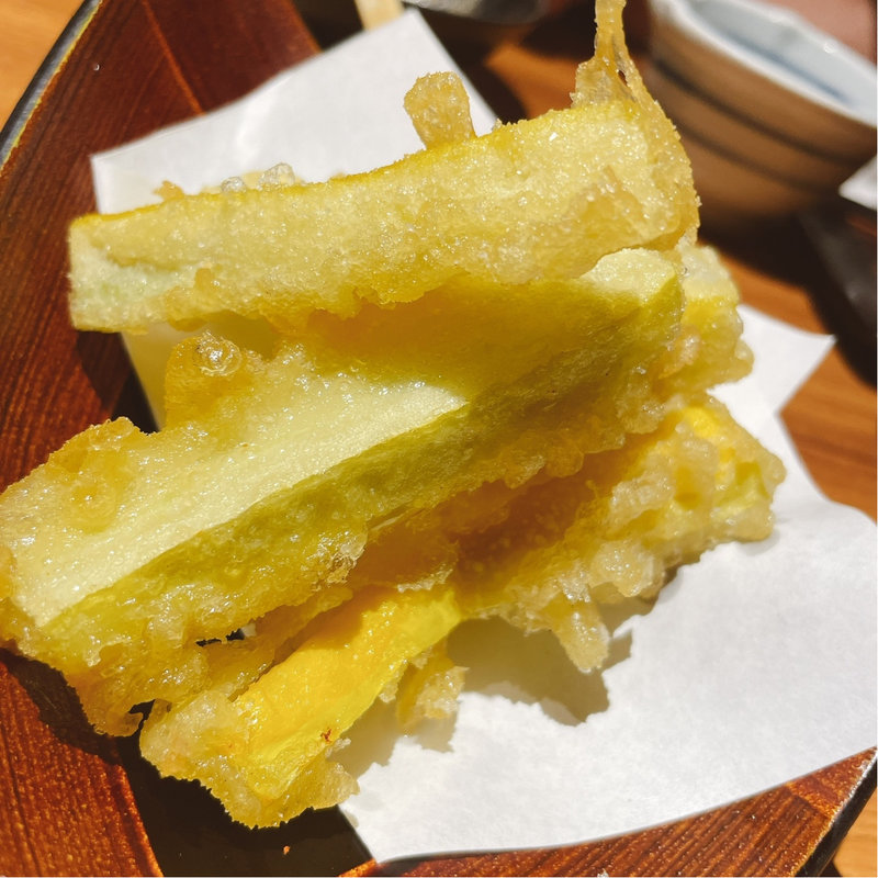 ズッキーニの天ぷら(鳥元　神保町店)