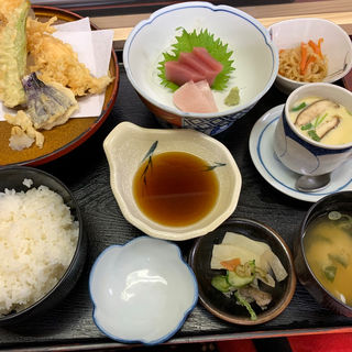 天ぷら刺身茶碗蒸しセット(京や)