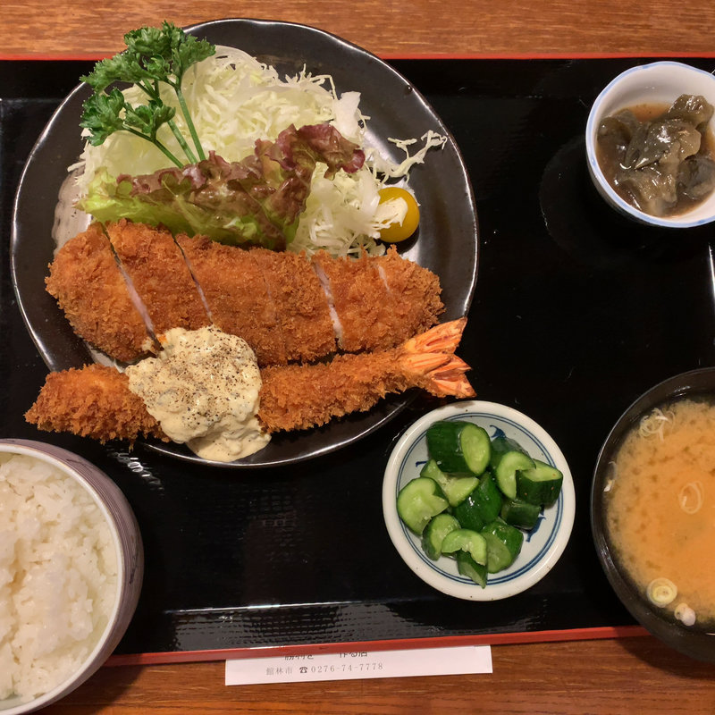 海老・ロースかつ定食(勝作 )