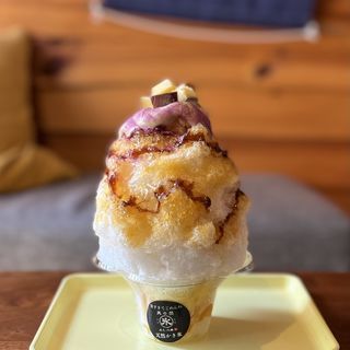 かき氷 Official 芋 dism(壺焼き芋専門店 甘すぎてごめんね・天然氷のかき氷 宮古氷菓)