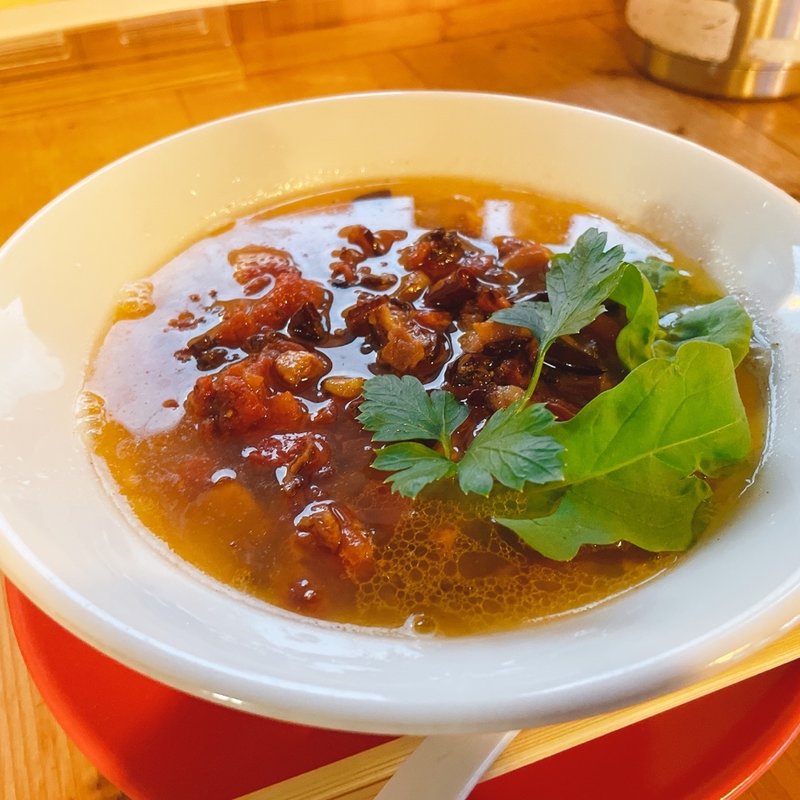 ペペロンチーノラーメン(らーめんあたりや)