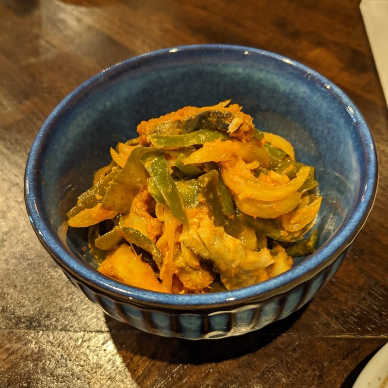 しめ鯖のアチャール(Japanese Sake STAND 85(ハッコー))