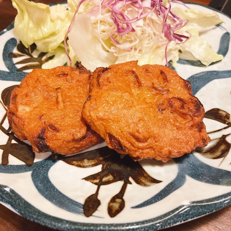 ニンニクタマネギのすり身天(ふるさと酒場寿吉 )