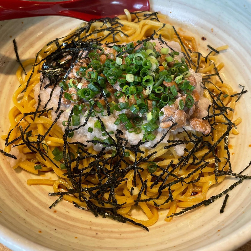 納豆まぜそば(支那そば ヒイラギ食堂)