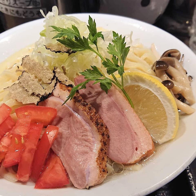 鴨とトリュフのクリーミー冷やし和えそば(鴨出汁中華蕎麦麺屋yoshiki)