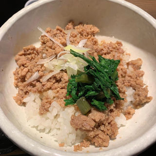 鴨ひき肉丼(鴨出汁中華蕎麦麺屋yoshiki)