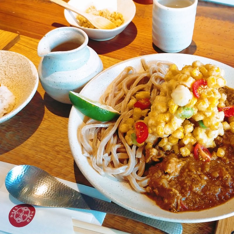 小柱ともろこしのかき揚げ(京都四条くをん)