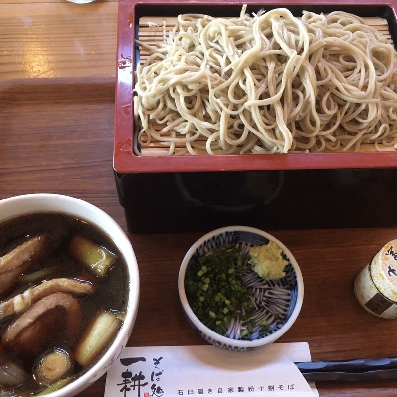 鴨セイロ　二段(そば処 一耕)