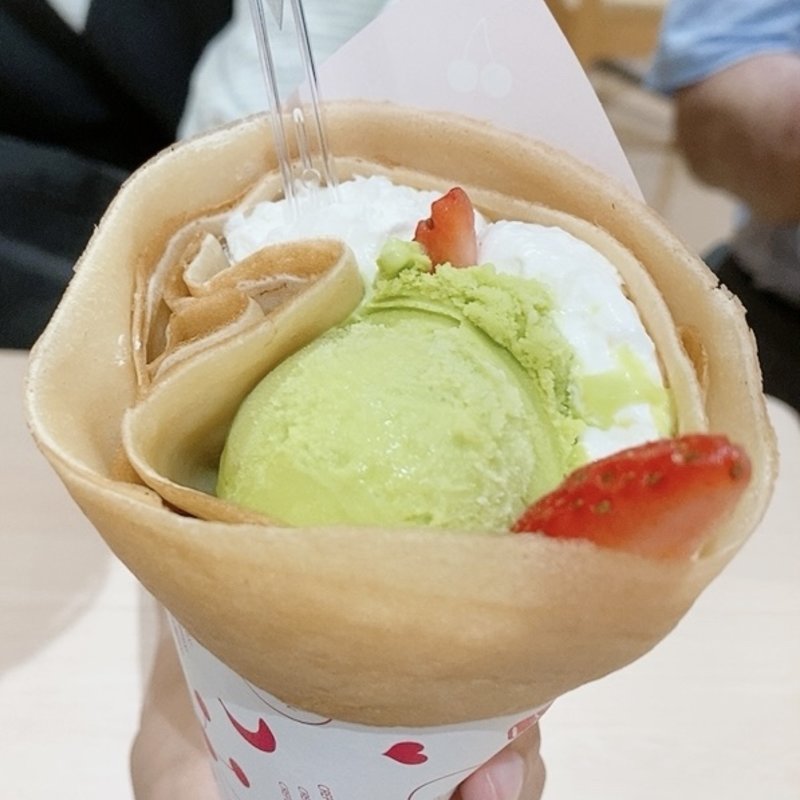 ストロベリー抹茶アイス(デザート王国 ゆめタウン広島 )