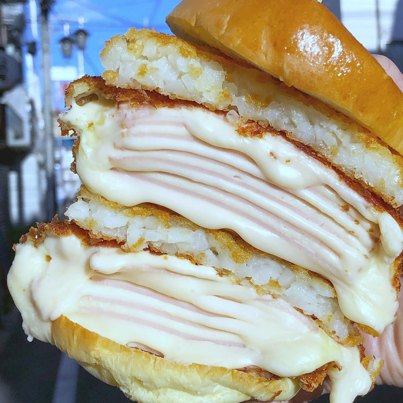 ミルフィーユチーズハム&ポテト(コーヒー＆トースト)