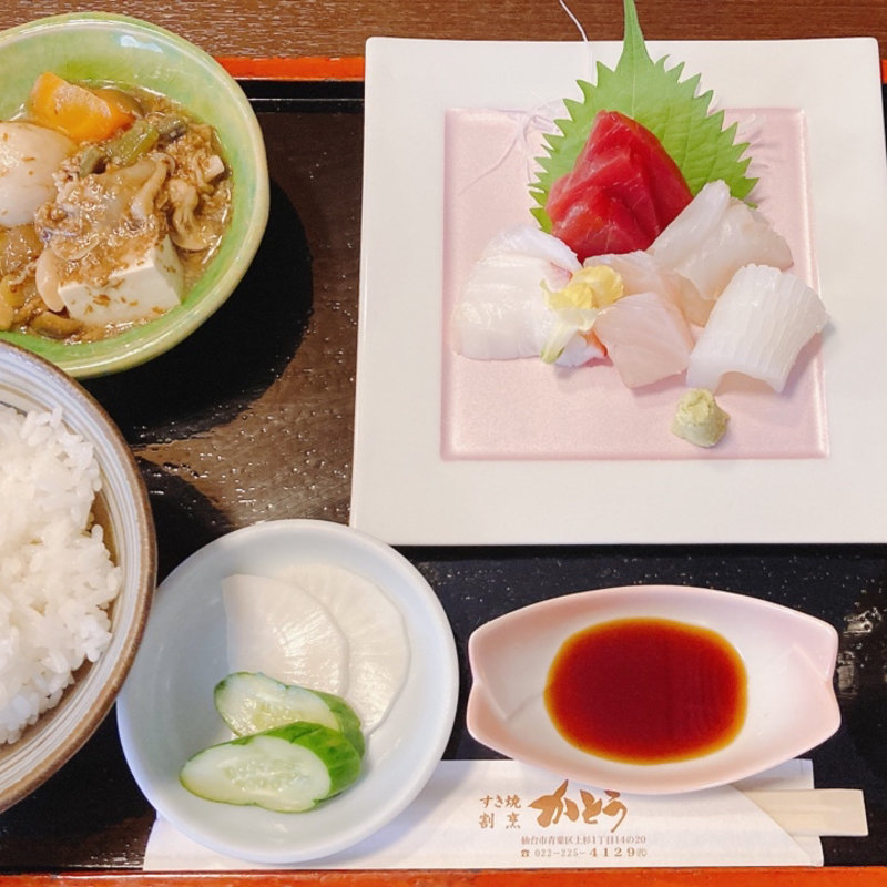 お刺身膳(すき焼き・割烹 かとう （かとう）)