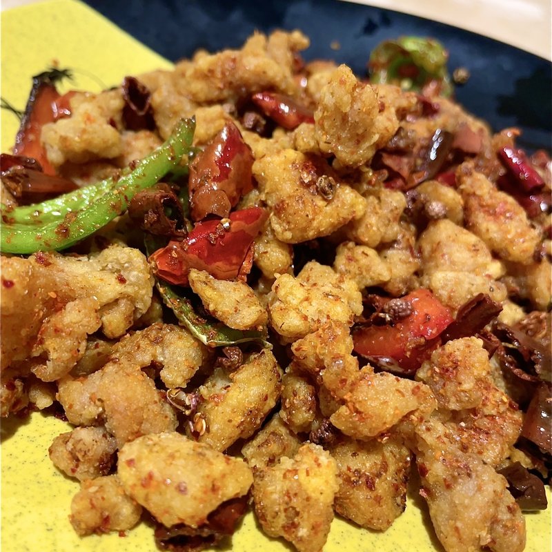 鳥の唐揚と辛子炒め(銀座夜市)