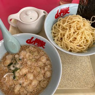 醤油つけ麺中盛(ラーメン山岡家 東金店)