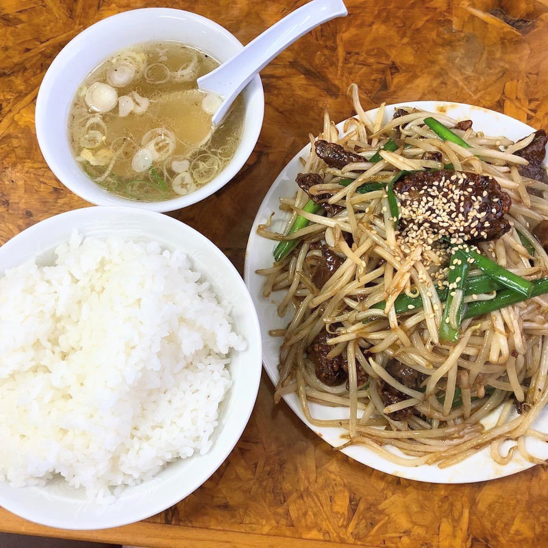 レバニラ炒めライス(かし亀)