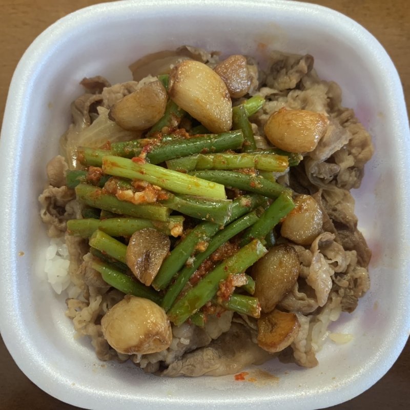 ダブルニンニク牛丼 大盛(すき家 小平店 )