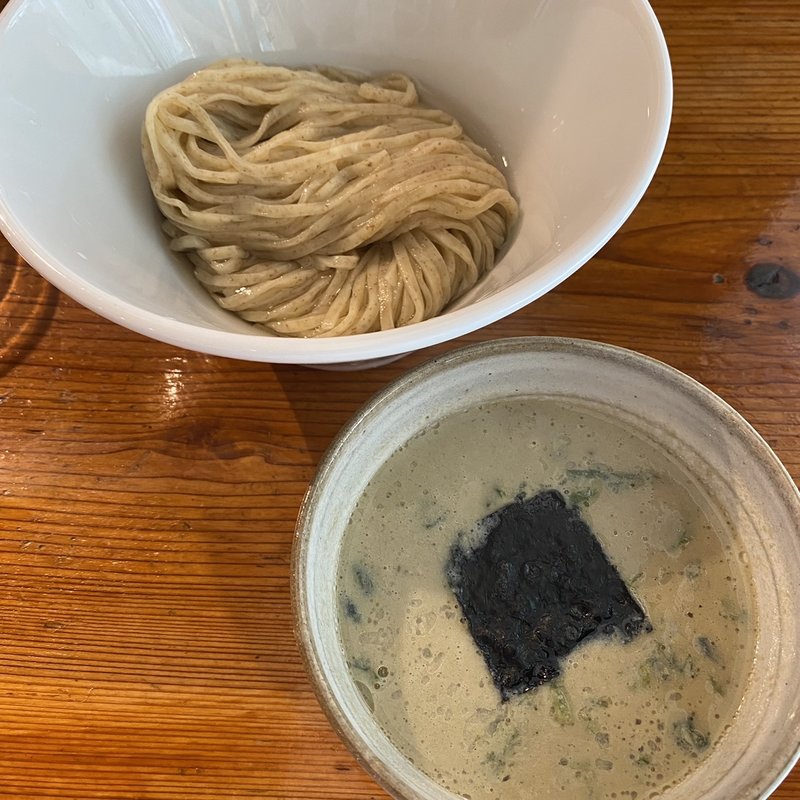 岩牡蠣の磯つけ麺(間借り 無化調らあめん 残心)