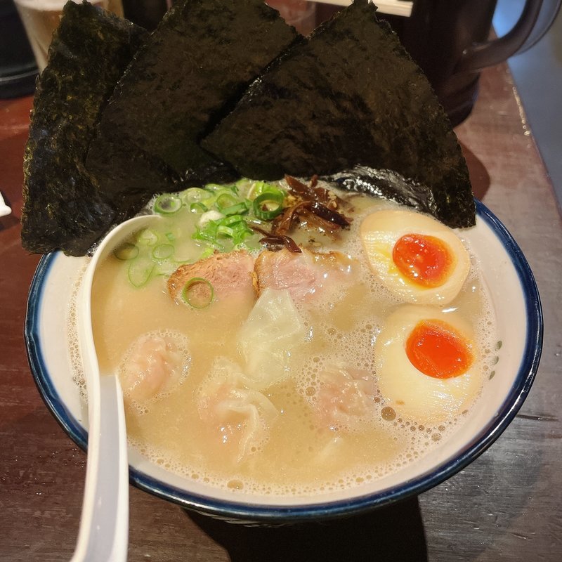 のり玉海老ワンタンめん(麺の坊　砦)