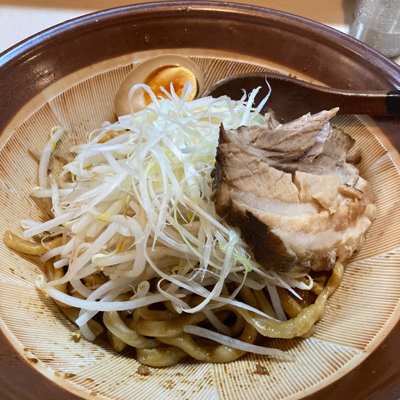 汁なし（ニンニク抜き）(極太清流らーめん )