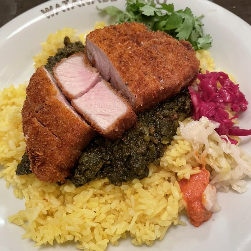 ポパイキーマ　とんかつトッピング(渡邊カリー 梅田本店)