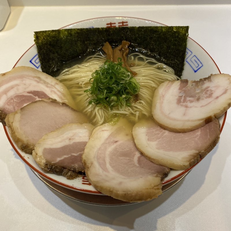 冷製イリコそば①塩 肉増(上方レインボー)