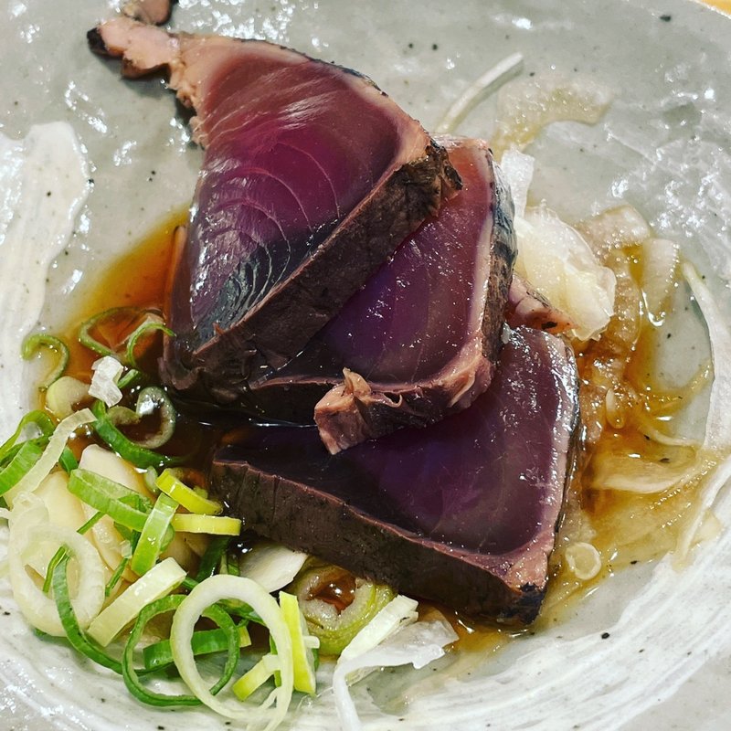 鰹たたき定食(鰹のたたき)(高知漁師酒場 あらき)