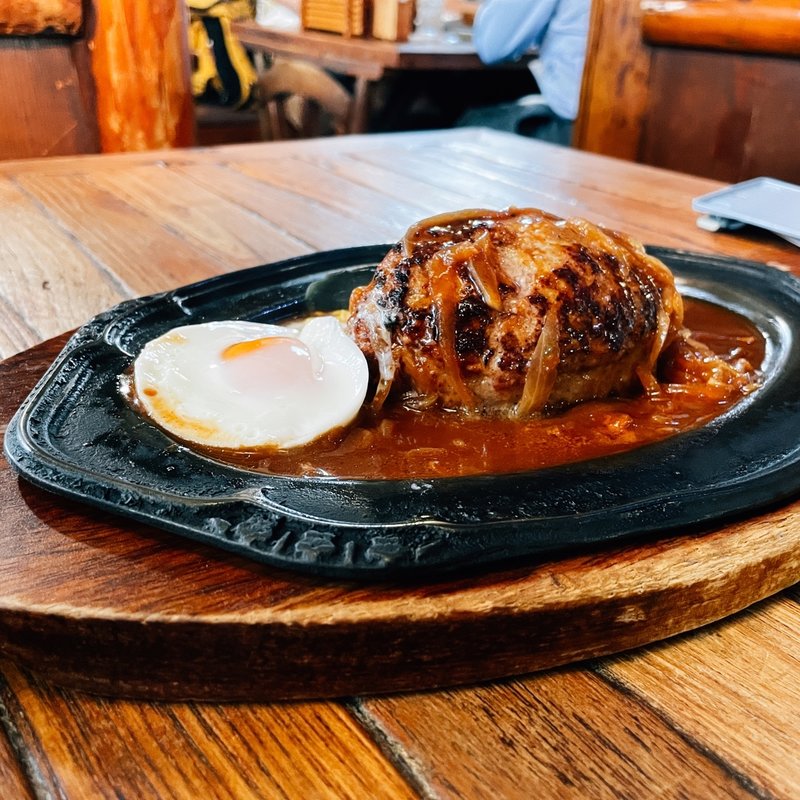 デミグラスソースハンバーグLサイズ(ステーキハウスＢ&Ｍ 池上店)