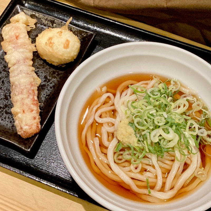 お昼の天ぷら付きセット(島八 )