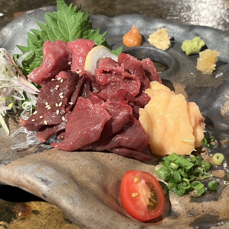 活力五点盛り(馬刺しバル かたなし一心)