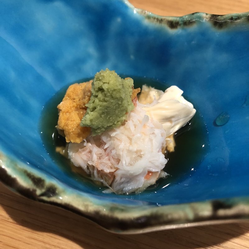 雲丹・蟹・湯葉(魚菜由良　雑魚亭)