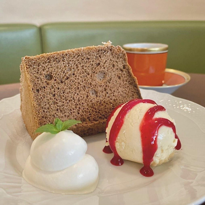 米粉のシフォンケーキ ほうじ茶(CAFE FACON （カフェ ファソン）)